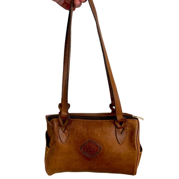 Vintage MODA D’Luciano Mexico Brown Leather Shoulder Bag Purse - Picture 3 of 16